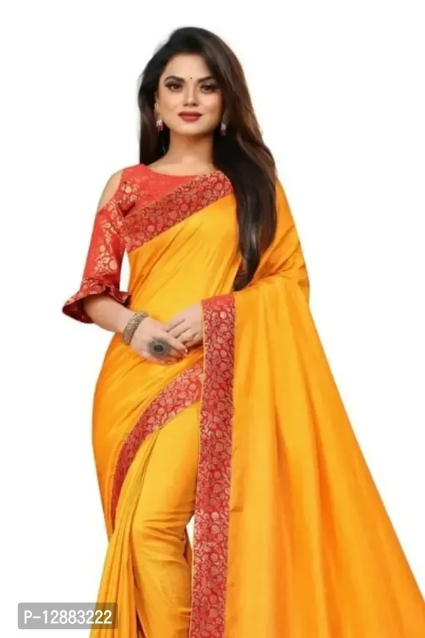 NEW LONCHING SAREE WITH LACE BODER WITH SAME  BLOUSE 