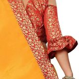NEW LONCHING SAREE WITH LACE BODER WITH SAME  BLOUSE 