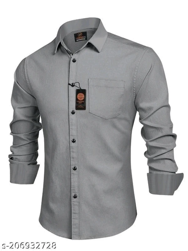 Men Formal Shirt  - L, Cornflower Blue