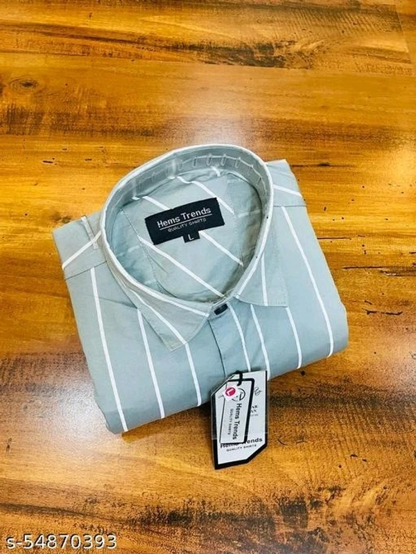 Men Formal Casual Shirt - M, Periwinkle