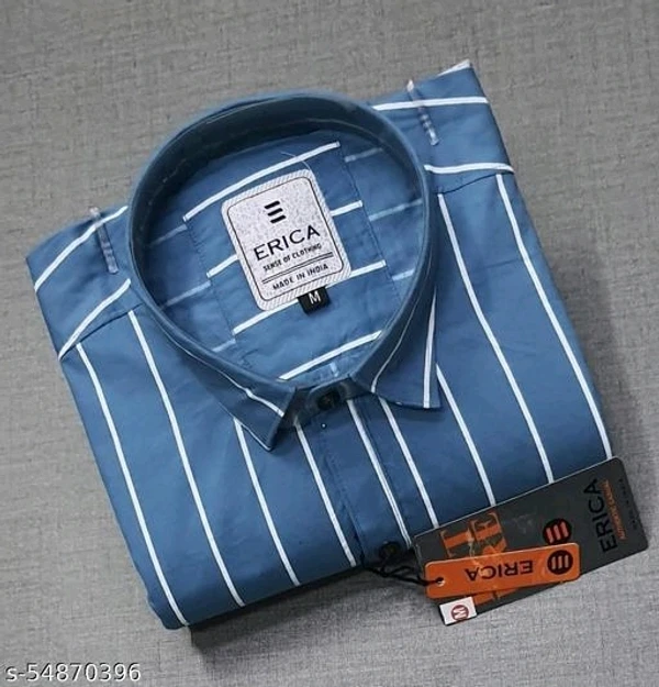 Men Formal Casual Shirt - M, Periwinkle