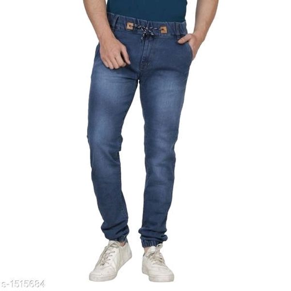 Zaysh Men's Slim Dark Blue Jeans - 36