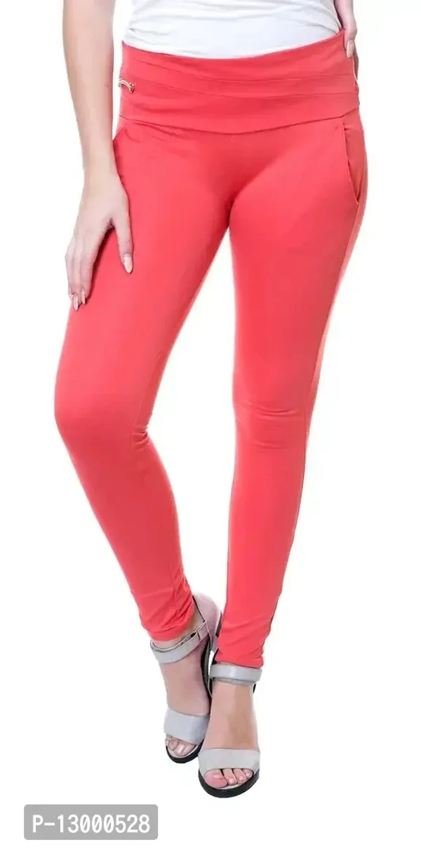 NGT Women's Slim Fit Pant(Carrot_28) Peach - 30