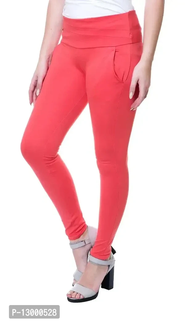 NGT Women's Slim Fit Pant(Carrot_28) Peach - 30