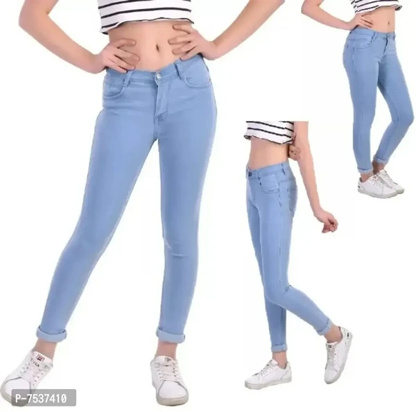 Fashionable Exclusive Womens Skinny fit Jeans Round Pocket. - 34