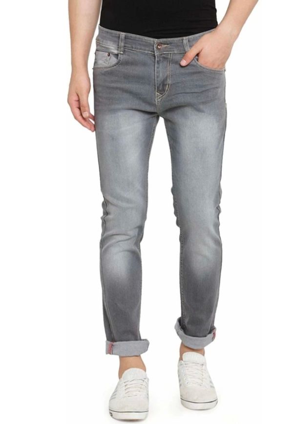 Stylish Denim Solid Men Jeans - 28