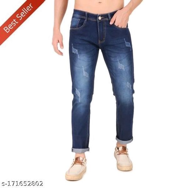 Dennim Foste Men's Designer Dark Blue Jeans  - 30