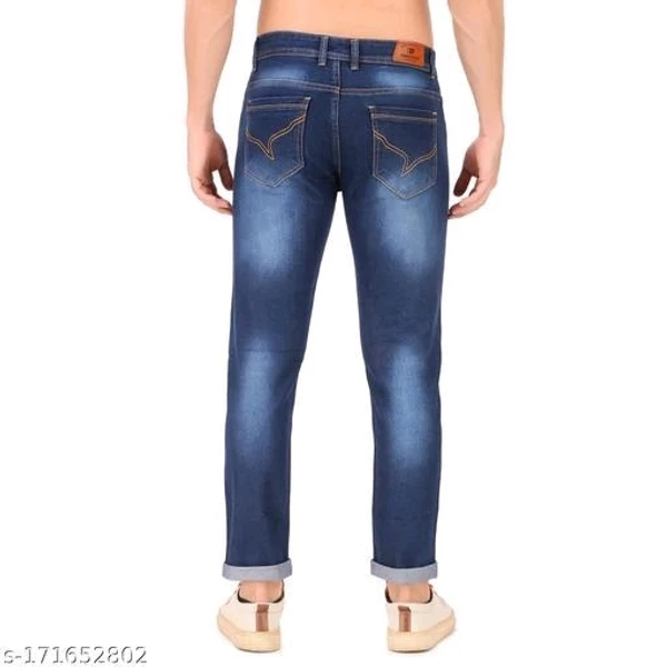 Dennim Foste Men's Designer Dark Blue Jeans  - 34