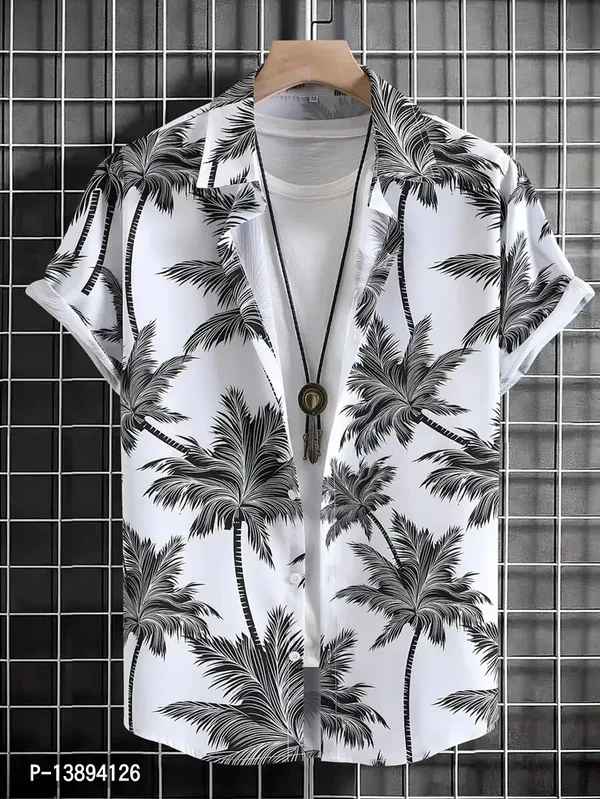 Half Sleev Printed Shirt - M