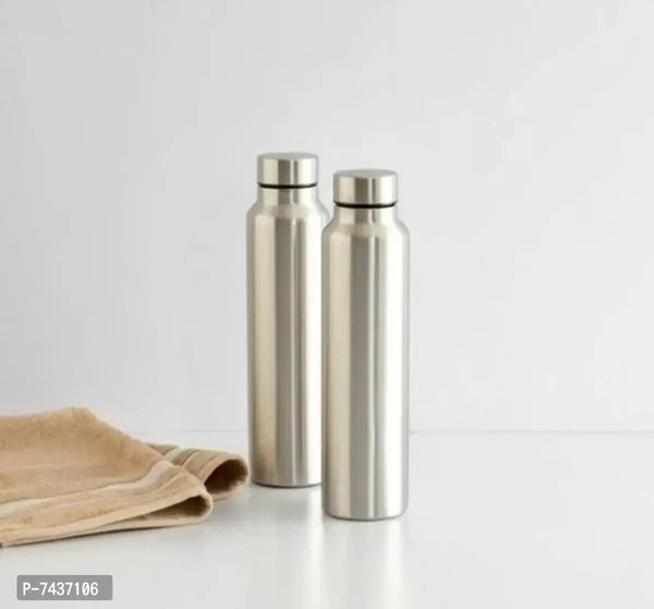 Stainless Steel Water Bottle 1000ml,pack Of 2