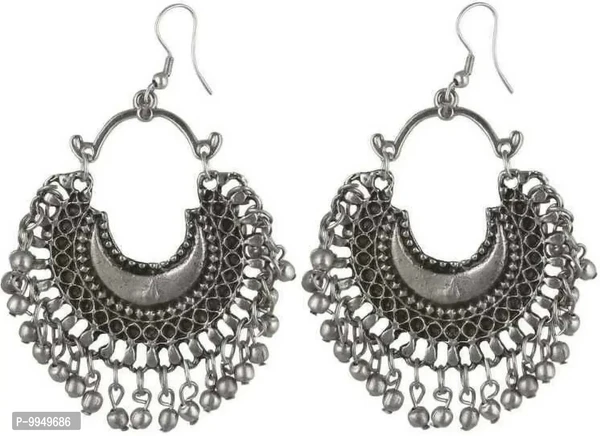 Elegant Oxidised Silver Jewellery Set For Women and Girls 