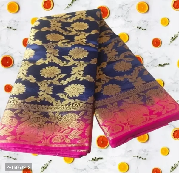 Banarasi Silk Jacquard Sarees with Blouse Piece