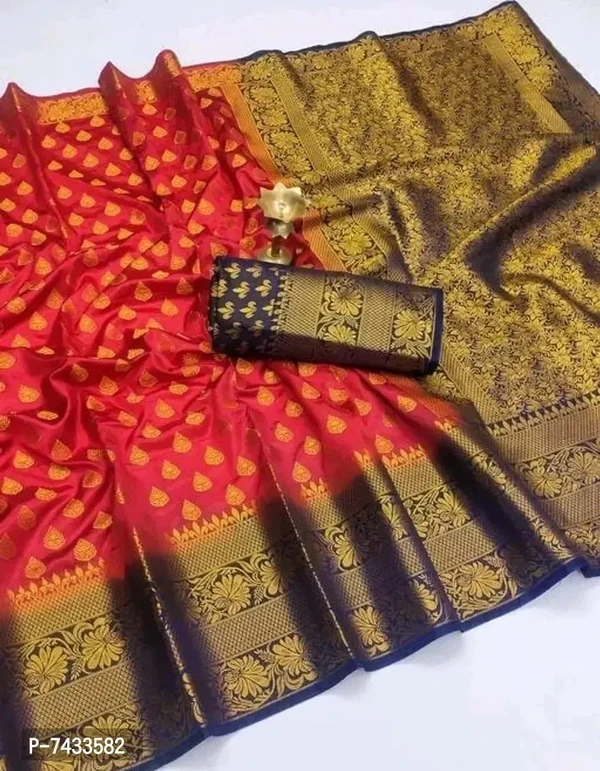 Banarasi Silk Red Saree