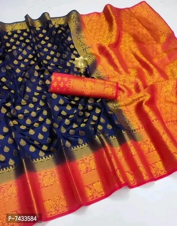 Banarasi Silk Navy Blue Saree