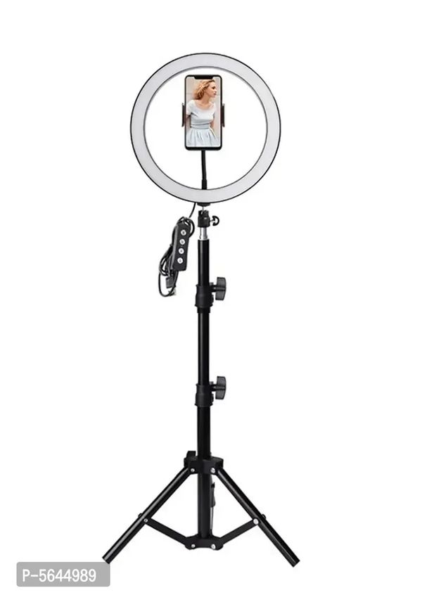 Selfie Ring Light , Upgraded Ring Light With Remote And Cell Phone Holdar Stand For Live Stream /mackup, Led Camera Light 3light