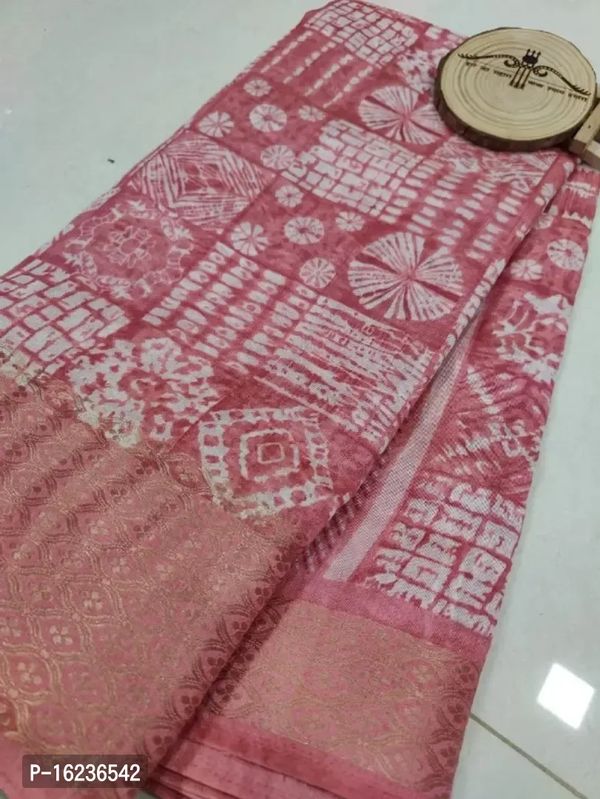 Fancy Cotton Saree with Blouse Piece for Women