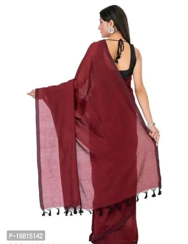 Handloom Cotton Saree With Blouse Piece 