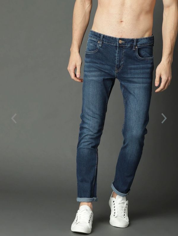 Men's Blue Strachable Jeans - 28