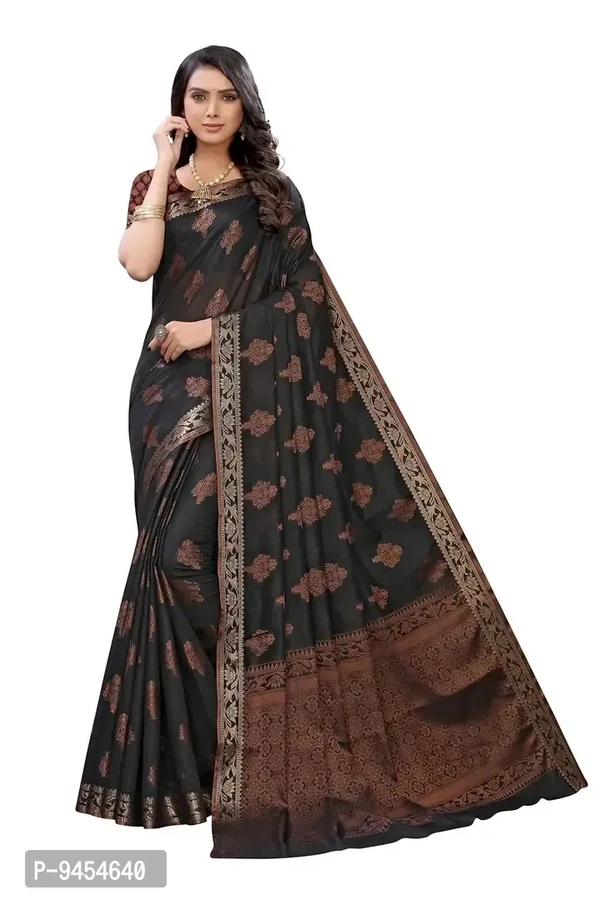 LeeliPeeri Designer Women's Cotton Silk Jamdani Saree With Blouse Piece