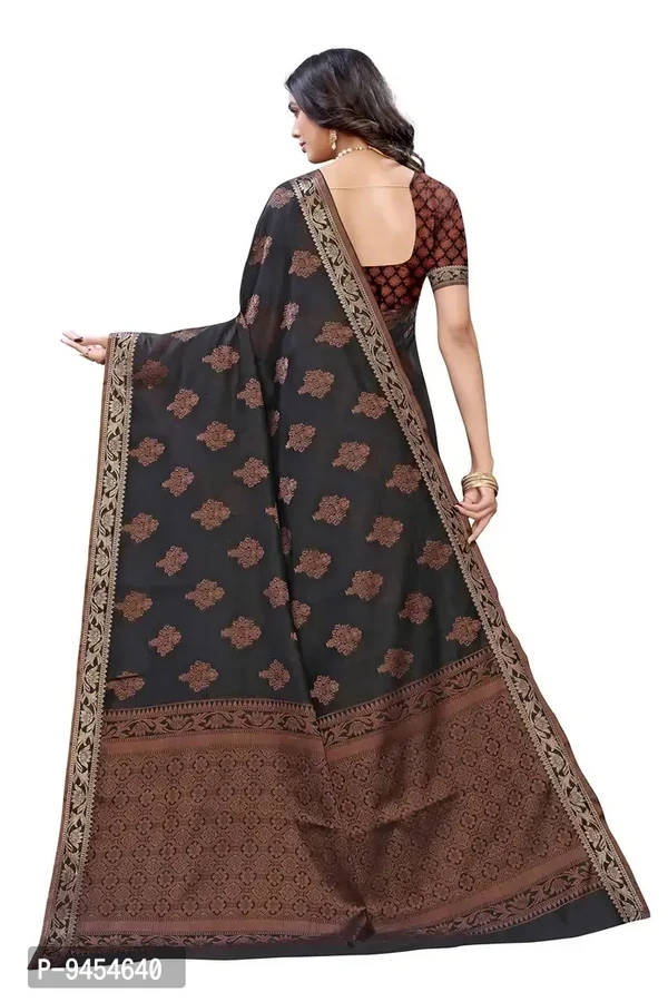 LeeliPeeri Designer Women's Cotton Silk Jamdani Saree With Blouse Piece