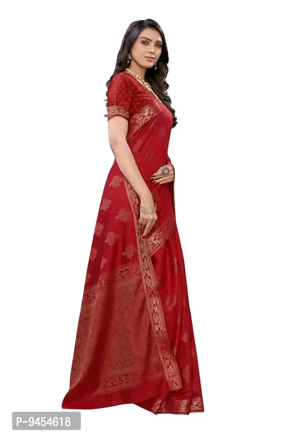 LeeliPeeri Designer Women's Cotton Silk Jamdani Saree With Blouse Piece