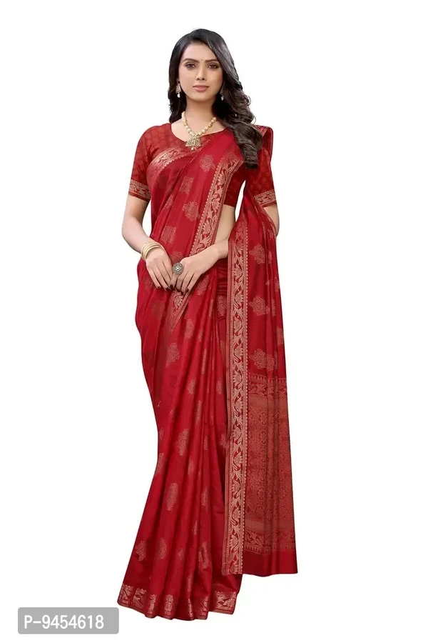 LeeliPeeri Designer Women's Cotton Silk Jamdani Saree With Blouse Piece