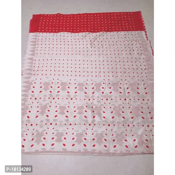 Meenakari Dhakai Jamdani Saree Without blouse piece