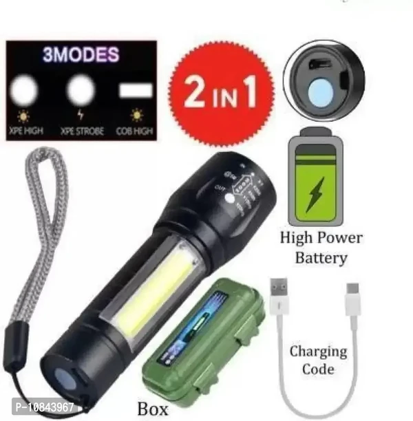Zoomable Waterproof Torchlight Led 2in 1 3 Model 