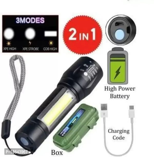 Zoomable Waterproof Torchlight Led 2in 1 3 Model 
