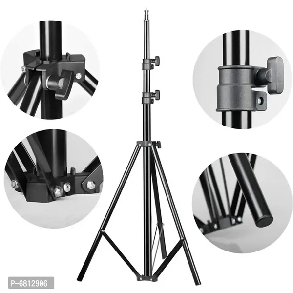 Adzoy 6.9 Feet Strong Metal Mobile Phone Tripod/camera Stand