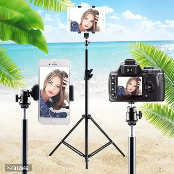 Adzoy 6.9 Feet Strong Metal Mobile Phone Tripod/camera Stand