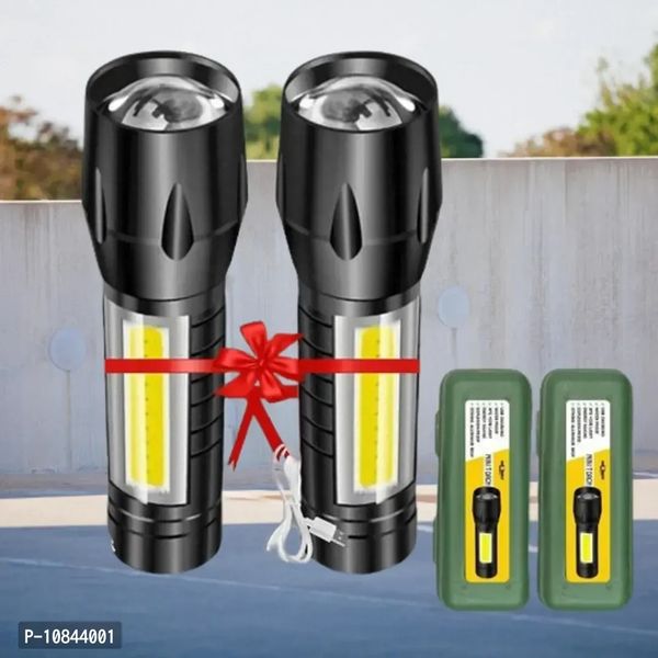 Zoomable Waterproof Torchlight Led 2in 1 3 Model Waterproof Rechargeable Led Zoomable Metal 7w Torch