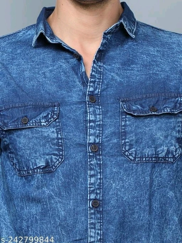 Denim Shirt For Men - L