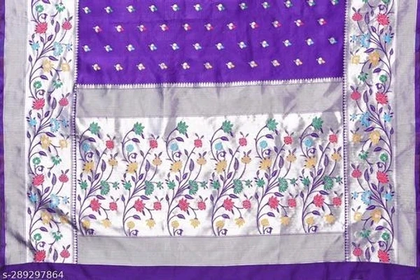 Woven Banarasi Silk Blend Attractive Saree