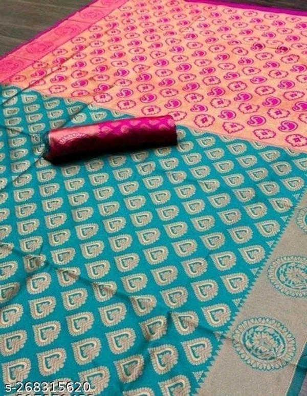 This Is A Very Beautiful JACQUARD Silk Saree