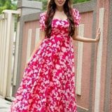 Zanies Gajari Color Georgette Maxi Gown - XL