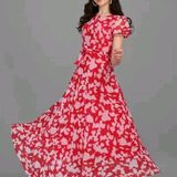 Zanies Gajari Color Georgette Maxi Gown - XL