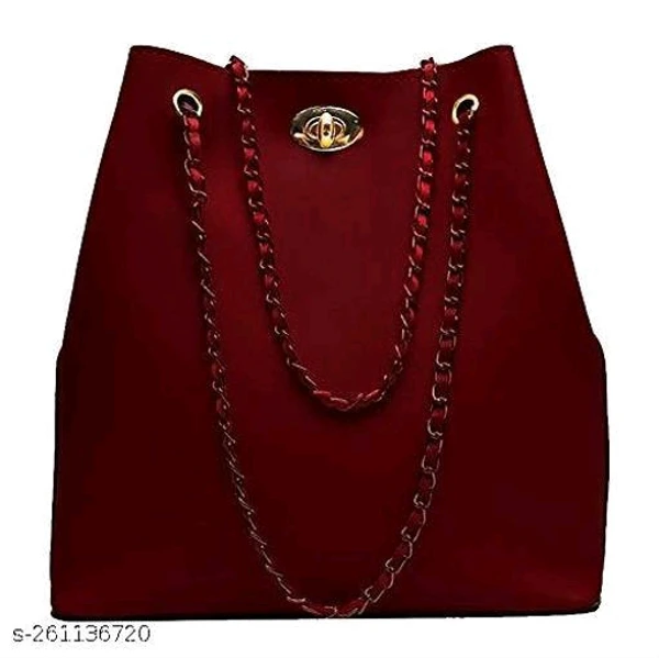 Women Maroon Shoulder Bag - Extra Spacious Pack Of 1pc