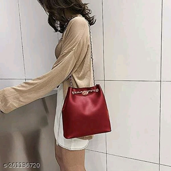 Women Maroon Shoulder Bag - Extra Spacious Pack Of 1pc