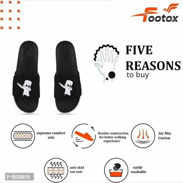 Footox Be Your Label Men's Flip-flop & Slipper Fmf 05 Grey 7 - 7