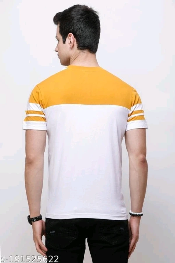 Striped Men Round Neck Half Sleeve - XXL