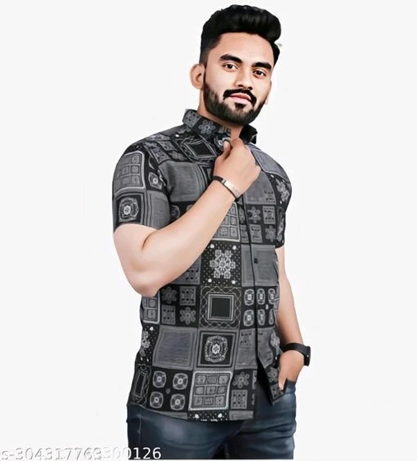 Men Regular Fit Solid Casual Shirt - M