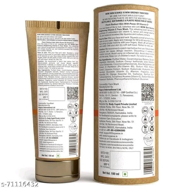 Skin Science Vitamin C Facewash In Paper Tube