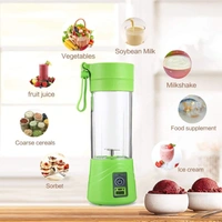 Travel Electric 6 Blades USB Juicer with in-built Power Bank - 19 x 5 x 2 Centimeters, Multicolored, Body - Plastic. Blade Material - Stainless Steel