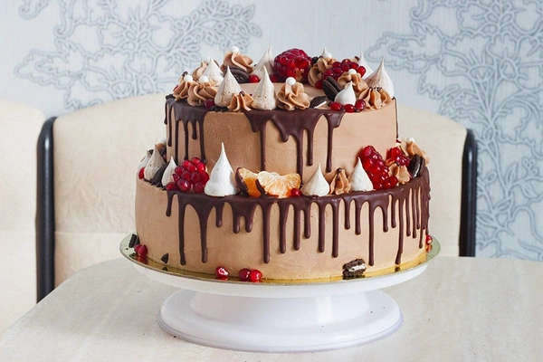 360 Degree Cake Turn Table Decorating Stand (28CM) - 29 x 7.5 x 28.5 Centimeters, Multicolor, Plastic