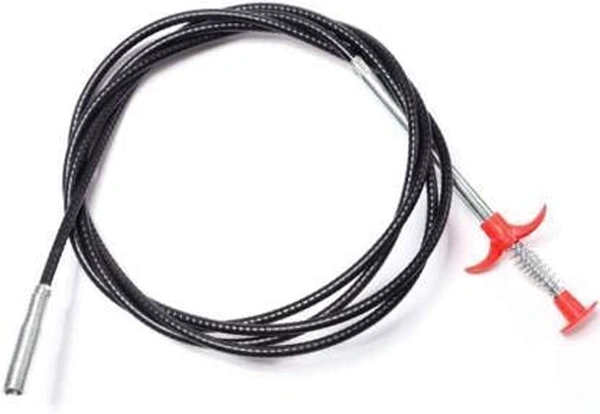 Sink, Drain Pipe Cleaning Spring Stick Tool (160 cm) - 160 CM, Black, Plastic