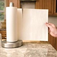Reusable Kitchen Towel Roll (20 Sheets) - 20 Sheets, Textured, Bamboo