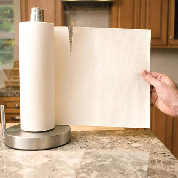 Reusable Kitchen Towel Roll (20 Sheets) - 20 Sheets, Textured, Bamboo