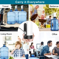 Automatic Wireless Water Can Dispenser Pump for 20 Litre Bottle Can - -, Blackwhite, Silicon