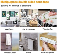 Multipurpose Double Sided Gel Grip Tape Heavy Duty (3 mtr) - 3 meter, Transperent